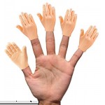 Daily Portable LLC Tiny Hands HighFive 10 Pack Flat Hand Style Mini Hand Puppet Right Hands Only  B07HR8P337